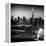 Skyline of the Skyscrapers of Manhattan by Night from Brooklyn-Philippe Hugonnard-Framed Premier Image Canvas