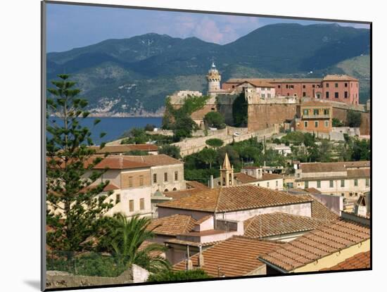 Skyline of the Town on the Island of Elba, in the Toscana Archipelago, Italy, Europe-Ken Gillham-Mounted Photographic Print