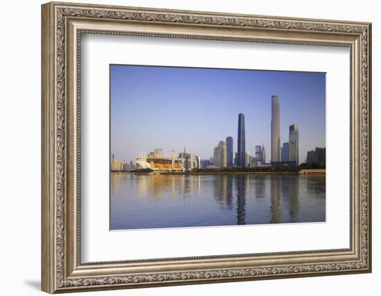 Skyline of Tianhe, Guangzhou, Guangdong, China, Asia-Ian Trower-Framed Photographic Print