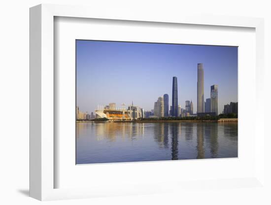 Skyline of Tianhe, Guangzhou, Guangdong, China, Asia-Ian Trower-Framed Photographic Print