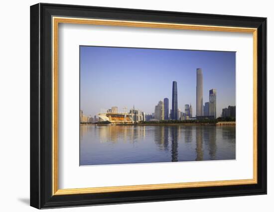 Skyline of Tianhe, Guangzhou, Guangdong, China, Asia-Ian Trower-Framed Photographic Print