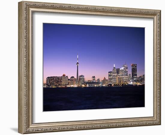 Skyline of Toronto, Ontario, Canada-Walter Bibikow-Framed Photographic Print