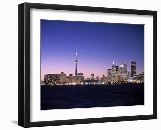 Skyline of Toronto, Ontario, Canada-Walter Bibikow-Framed Photographic Print