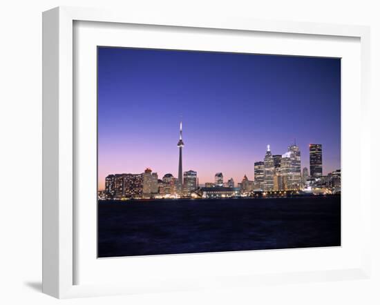 Skyline of Toronto, Ontario, Canada-Walter Bibikow-Framed Photographic Print