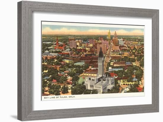 Skyline of Tulsa, Oklahoma-null-Framed Art Print