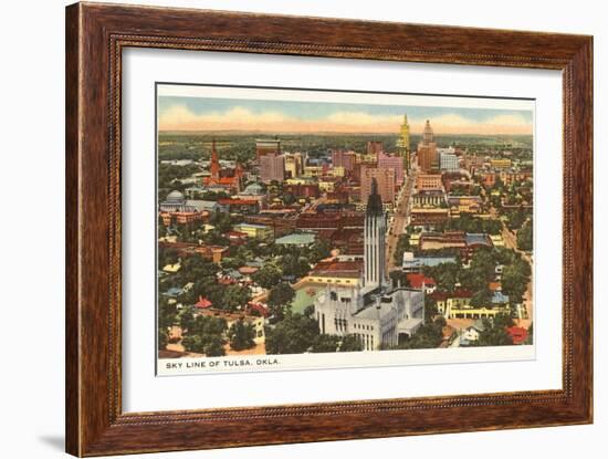 Skyline of Tulsa, Oklahoma-null-Framed Art Print