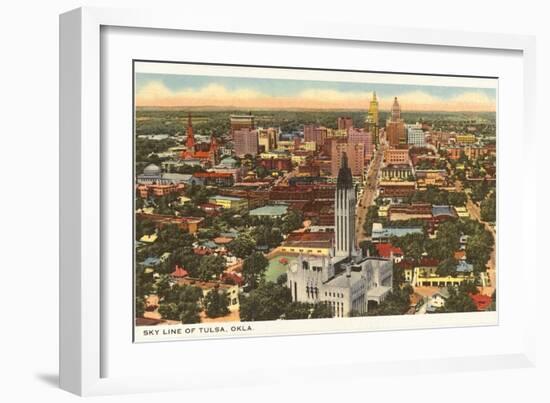 Skyline of Tulsa, Oklahoma-null-Framed Art Print
