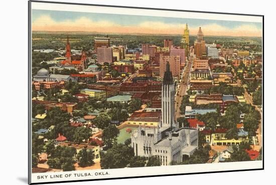 Skyline of Tulsa, Oklahoma-null-Mounted Art Print