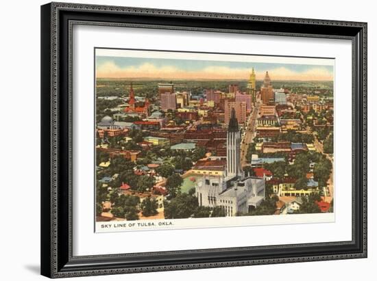 Skyline of Tulsa, Oklahoma-null-Framed Art Print