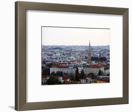 Skyline of Vienna from the Riesenrad Giant Wheel at Prater Amusment Park, Vienna, Austria-Levy Yadid-Framed Photographic Print