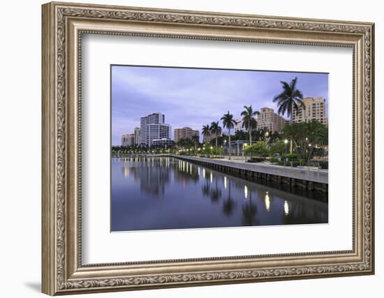 Skyline of West Palm Beach, Florida, United States of America, North America-Richard Cummins-Framed Photographic Print