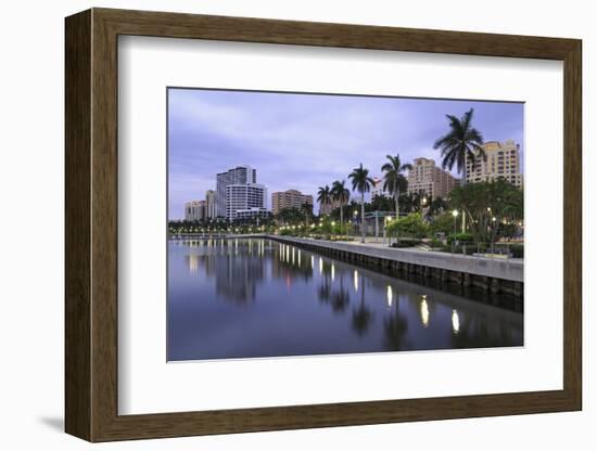 Skyline of West Palm Beach, Florida, United States of America, North America-Richard Cummins-Framed Photographic Print