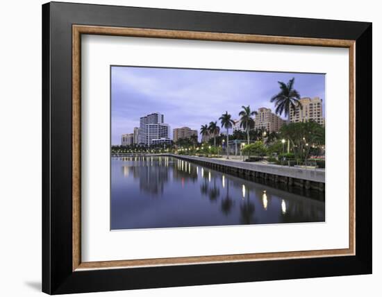 Skyline of West Palm Beach, Florida, United States of America, North America-Richard Cummins-Framed Photographic Print