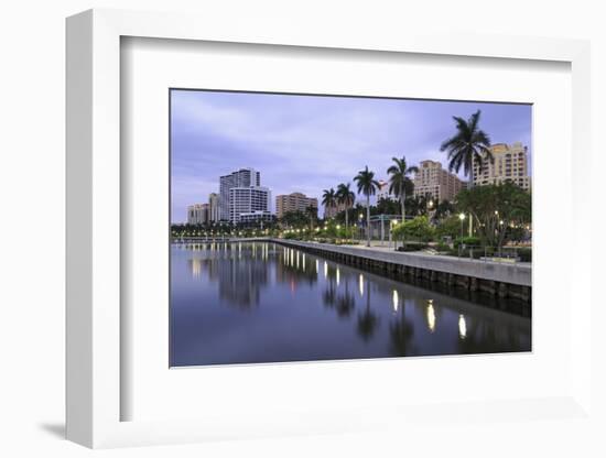 Skyline of West Palm Beach, Florida, United States of America, North America-Richard Cummins-Framed Photographic Print