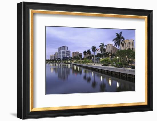 Skyline of West Palm Beach, Florida, United States of America, North America-Richard Cummins-Framed Photographic Print