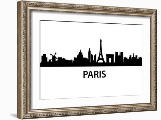 Skyline Paris-unkreatives-Framed Art Print