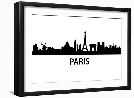 Skyline Paris-unkreatives-Framed Art Print