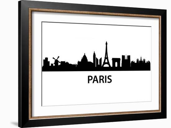 Skyline Paris-unkreatives-Framed Art Print