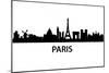 Skyline Paris-unkreatives-Mounted Art Print