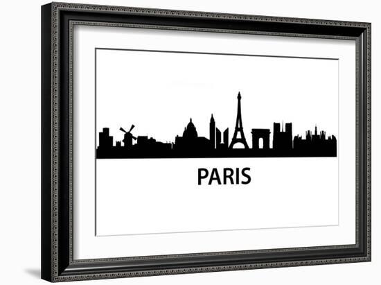 Skyline Paris-unkreatives-Framed Art Print