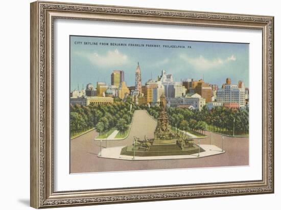 Skyline, Philadelphia, Pennsylvania-null-Framed Art Print