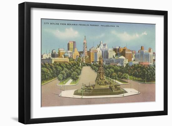 Skyline, Philadelphia, Pennsylvania-null-Framed Art Print