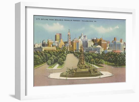 Skyline, Philadelphia, Pennsylvania-null-Framed Art Print