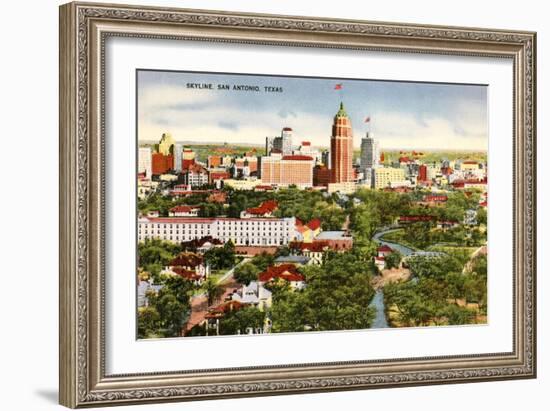 Skyline, San Antonio, Texas-null-Framed Art Print