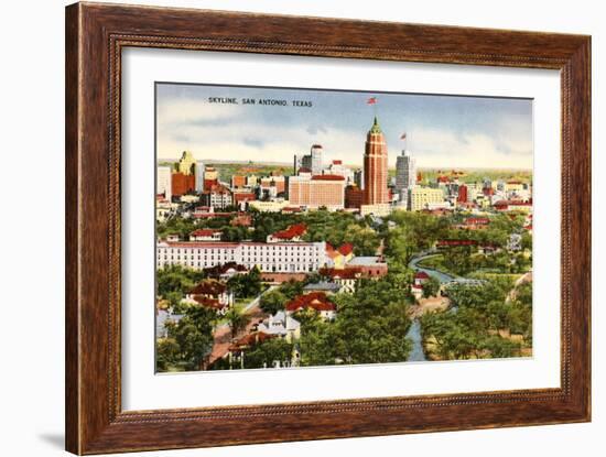 Skyline, San Antonio, Texas-null-Framed Art Print