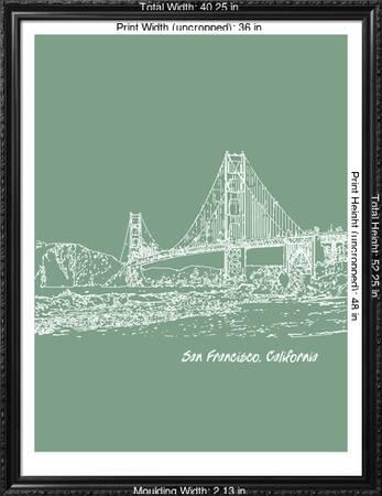 Skyline San Francisco 6 Stretched Canvas Print Brooke Witt Art Com Skyline San Francisco 6 Stretched Canvas Print Brooke Witt Art Com