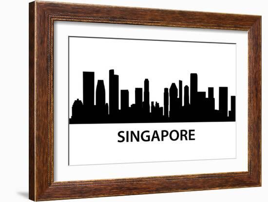 Skyline Singapore-unkreatives-Framed Art Print