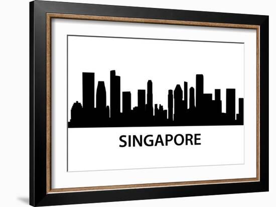 Skyline Singapore-unkreatives-Framed Art Print