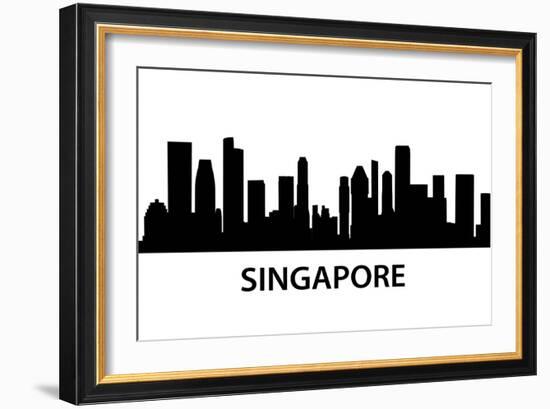 Skyline Singapore-unkreatives-Framed Art Print