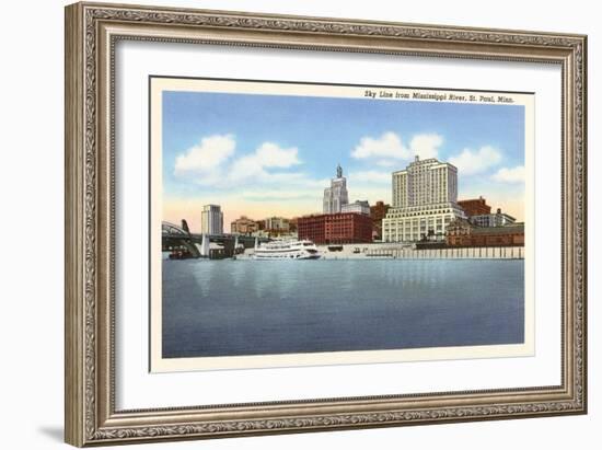 Skyline, St. Paul, Minnesota-null-Framed Art Print