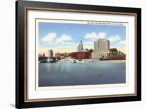 Skyline, St. Paul, Minnesota-null-Framed Art Print