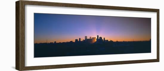 Skyline, Sunrise, Denver, Co-null-Framed Photographic Print