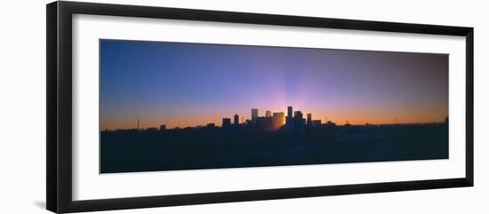 Skyline, Sunrise, Denver, Co-null-Framed Photographic Print