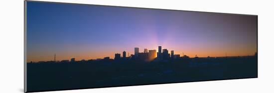 Skyline, Sunrise, Denver, Co-null-Mounted Photographic Print