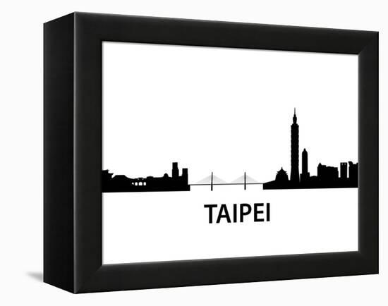 Skyline Taipei-unkreatives-Framed Stretched Canvas