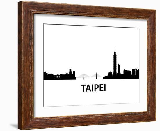 Skyline Taipei-unkreatives-Framed Art Print