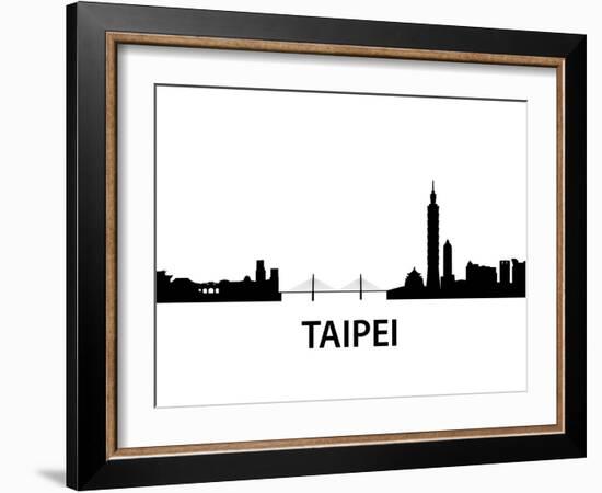 Skyline Taipei-unkreatives-Framed Art Print