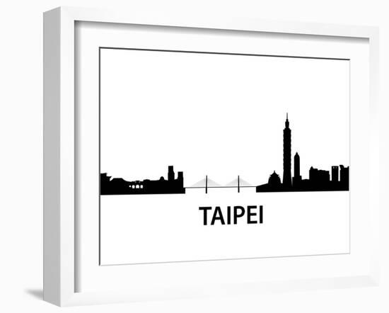 Skyline Taipei-unkreatives-Framed Art Print