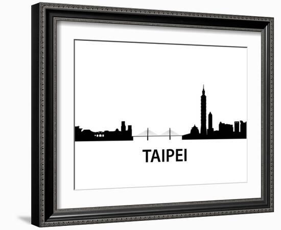 Skyline Taipei-unkreatives-Framed Art Print