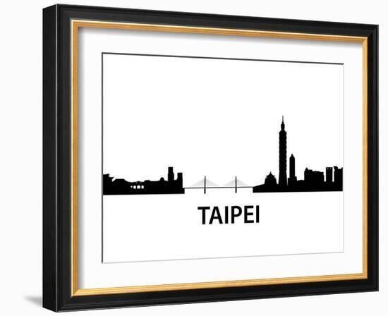 Skyline Taipei-unkreatives-Framed Art Print