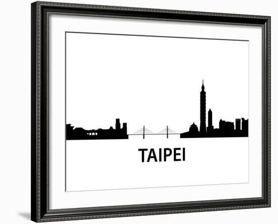 Skyline Taipei-unkreatives-Framed Art Print