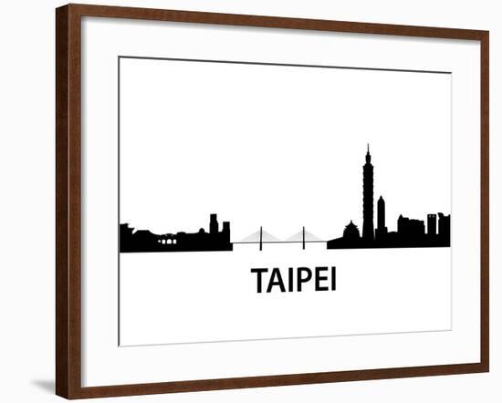 Skyline Taipei-unkreatives-Framed Art Print