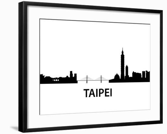 Skyline Taipei-unkreatives-Framed Art Print