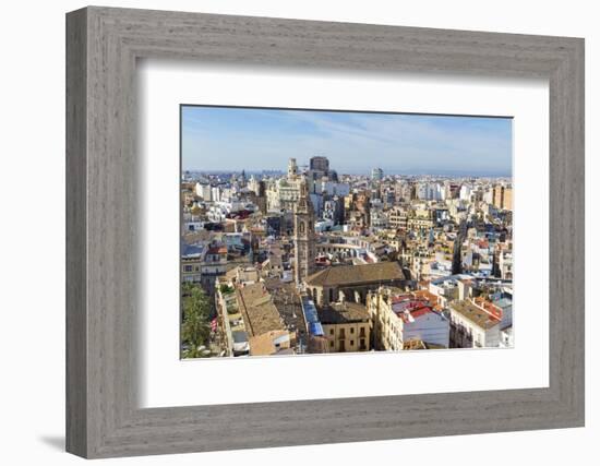 Skyline View Including the Iglesia De Santa Catalina and Plaza Redonda, Valencia, Spain-Chris Hepburn-Framed Photographic Print