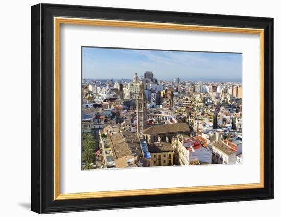 Skyline View Including the Iglesia De Santa Catalina and Plaza Redonda, Valencia, Spain-Chris Hepburn-Framed Photographic Print