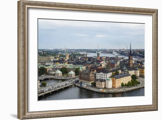 Skyline View over Gamla Stan, Riddarholmen and Riddarfjarden, Stockholm, Sweden-Yadid Levy-Framed Photographic Print